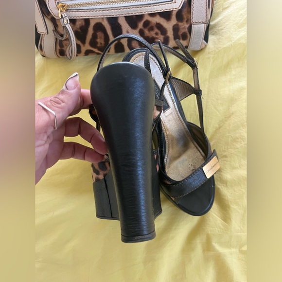 DOLCE & GABBANA PLATFORM WEDGE SHOES - Picture 5 of 5